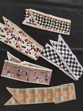 5~PIECE SET RIBBON SCARVES